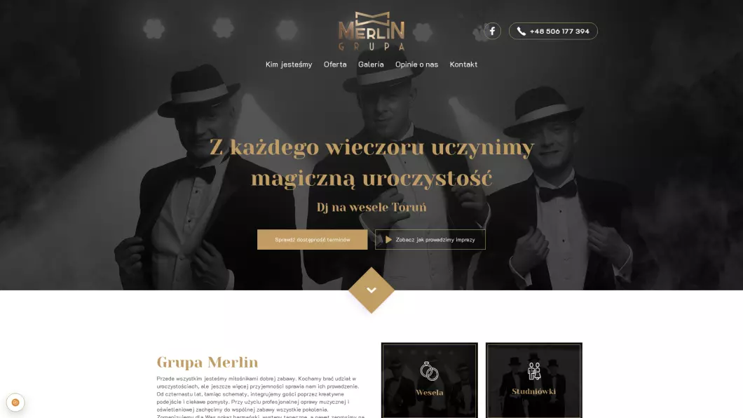 GRUPA MERLIN - DJ weselny, wodzirej na wesele - podgląd